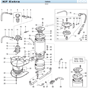 Ricambi comet kf extra caldaia
