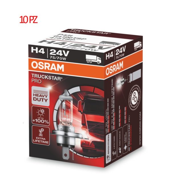 Lampadine Osram Truckstar Pro H4 24 V 75/70 W