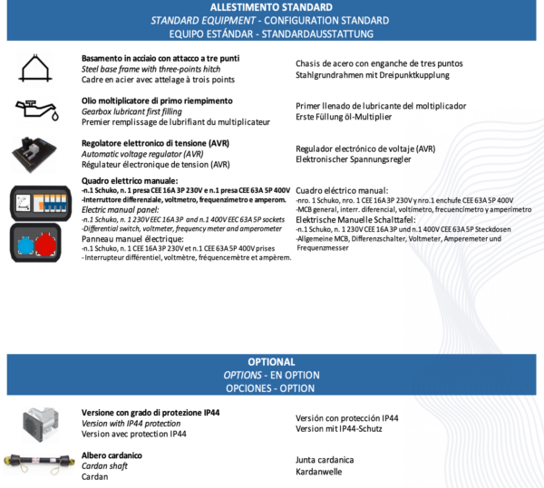 Gruppo elettrogeno Cardando (attacco trattore) CGM 30 TRL (30 KVA) - immagine 3