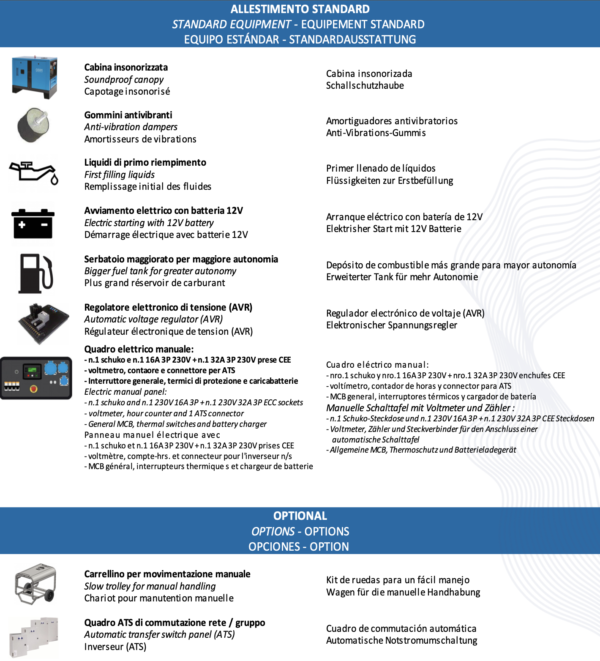 Gruppo elettrogeno Supersilenziato DS 6000 Diesel (6 KVA) - immagine 2