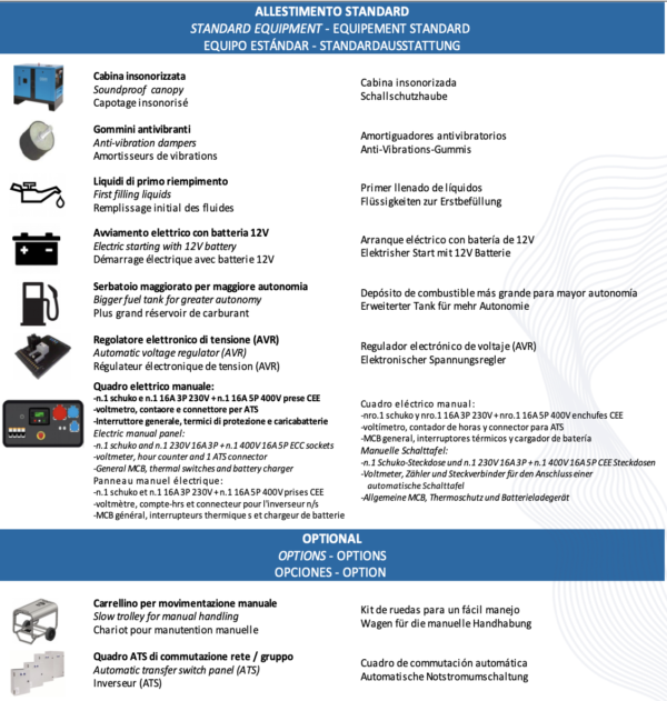 Gruppo elettrogeno Supersilenziato CGM DS 11000 Diesel (12 KVA) - immagine 2
