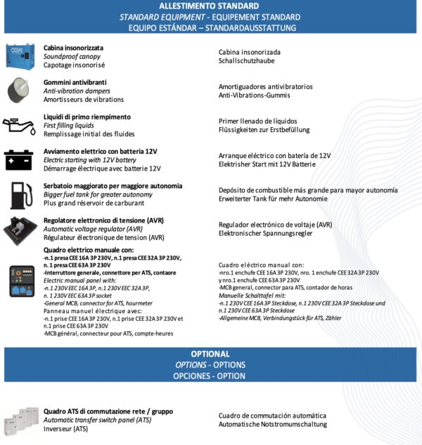 Gruppo elettrogeno Supersilenziato CGM CS17000 (17 KVA) STAGE V - immagine 2